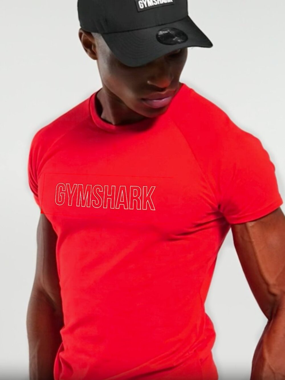 Gymshark  |  Men's Arrival Graphic T-Shirt - Red